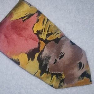 ZARA ZARA MENS TIE 100% SILK MULTI-COLOR 58L 3 3/4